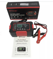 Cargador Batería Carro Moto 12v Pantalla
